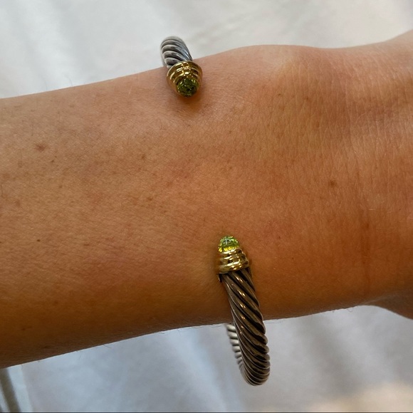 David Yurman Classic Cable a bracelet Bracelet with Peridot - Picture 3 of 5